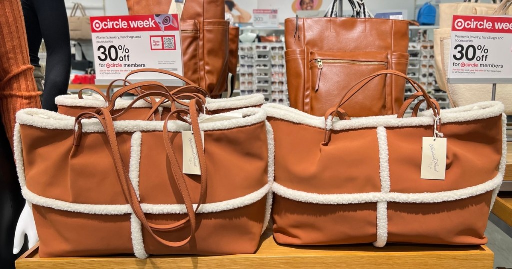 Universal Thread Craft Tote Handbag in Cognac