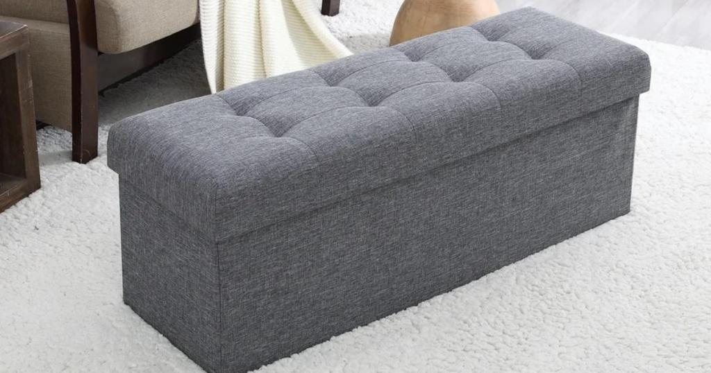 Ebern Designs Upholstered Lift Off Storage Bench