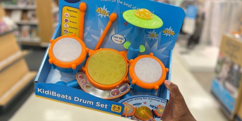 VTech Drum Set Just $9.59 on Amazon (Regularly $22) | Includes 9 Melodies!