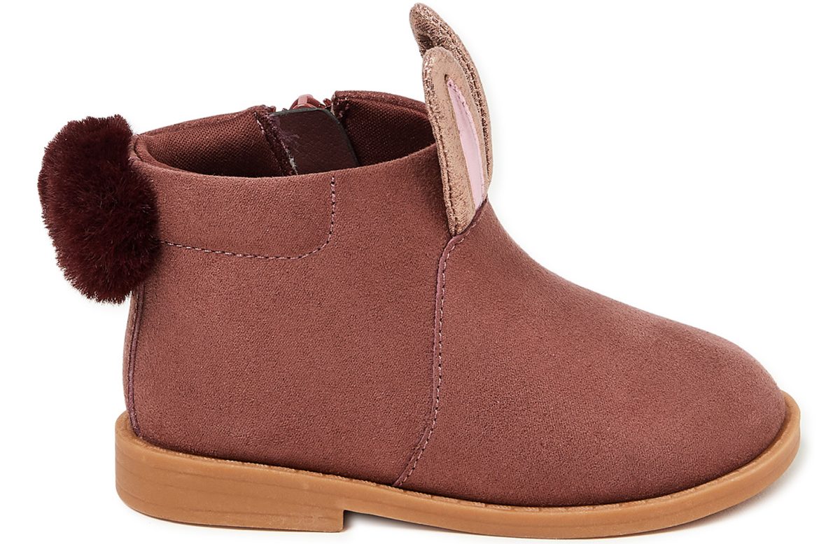 Baby Girl Suede Bunny Boots Only $10 on 