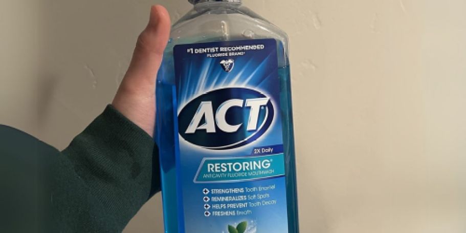 ACT Restoring Mouthwash 33.8oz 3-Pack Only $6.59 Shipped on Amazon