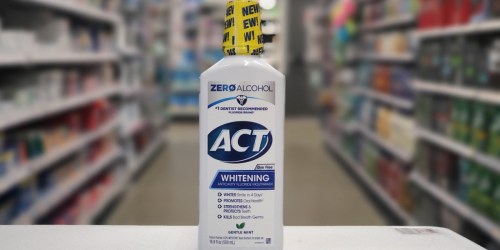 ACT Whitening + Anticavity Fluoride Mouthwash 16.9oz Only $3.55 Shipped on Amazon (Regularly $7)