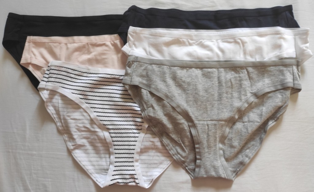 6 pairs of women's underwear