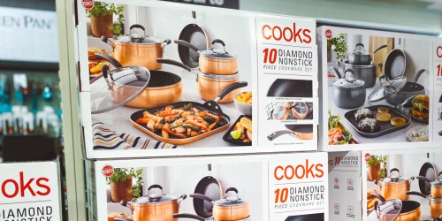 Cooks 10-Piece Diamond Non-Stick Cookware Set Only $79.99 Shipped on JCPenney.com (Regularly $200)