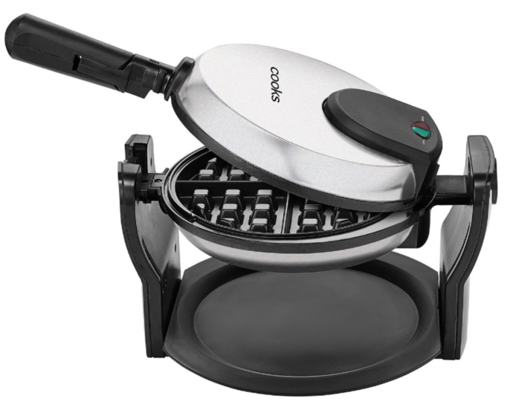 waffle maker in stainless steel