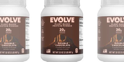 Evolve Plant Based Protein Powder 2-Pound Canister Just $13 Shipped on Amazon (Regularly $27)