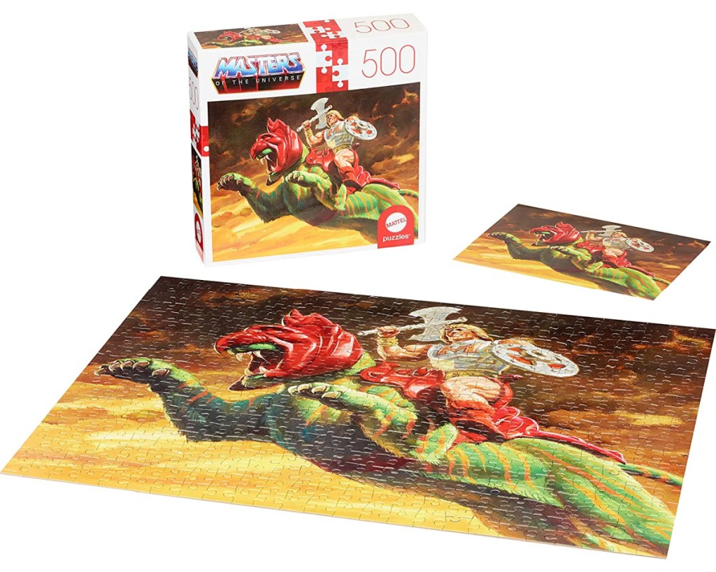 he man + battlecat puzzle with box