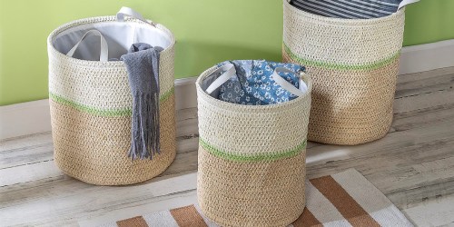 Honey Can Do Basket 3-Piece Sets from $21.98 Shipped on QVC