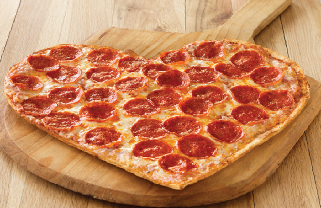 marcos heart shaped pizza