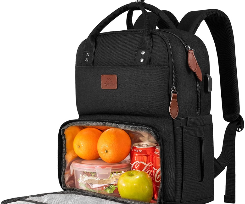 matein college backpack with built in lunchbox