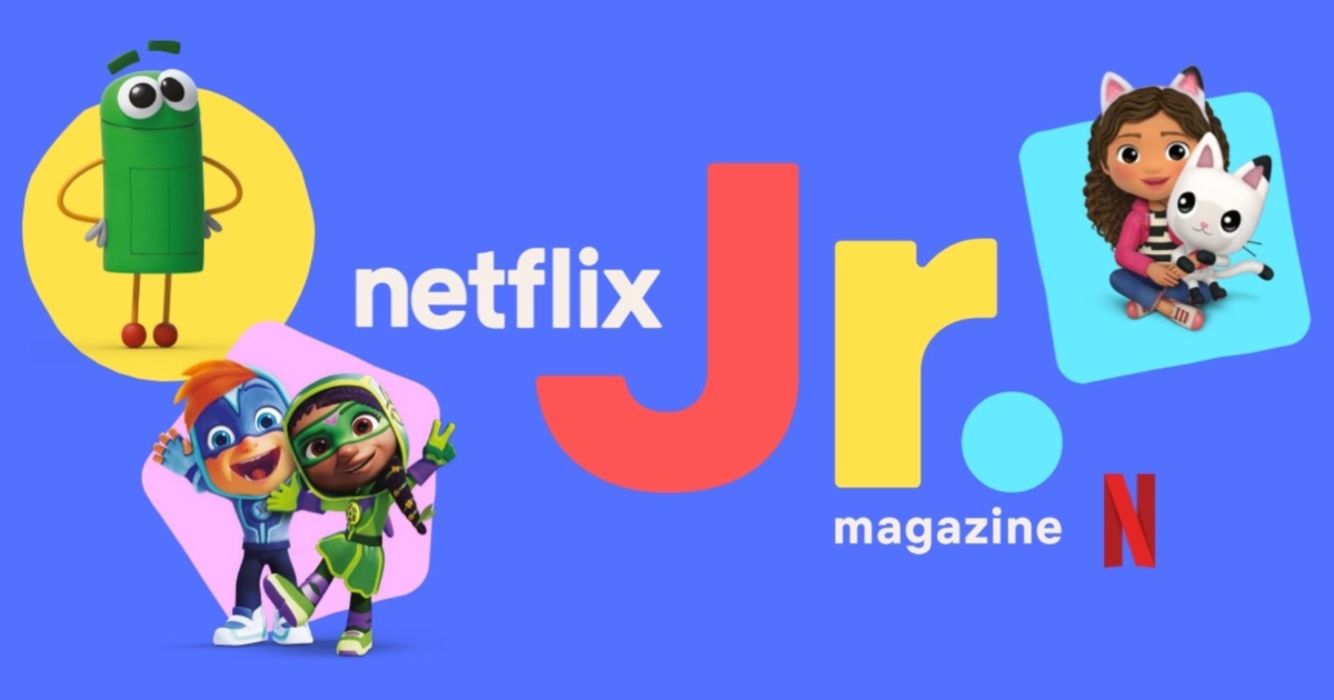 cover art from the first issue of Netflix Jr. Magazine