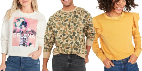 Old Navy Sweatshirts for the Family from $6.97 (Regularly $15)