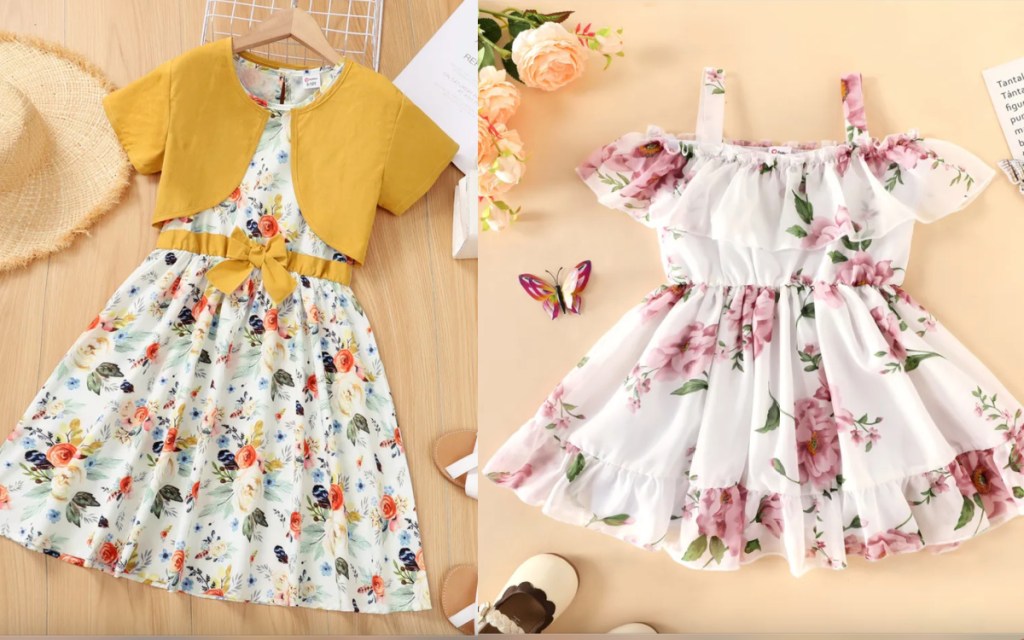 girls floral dresses