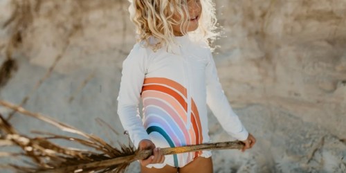 Zip-Up Girls Long Sleeve Swimsuits $34.99 Shipped (Reg. $60) – SPF 50 & Double-Lined