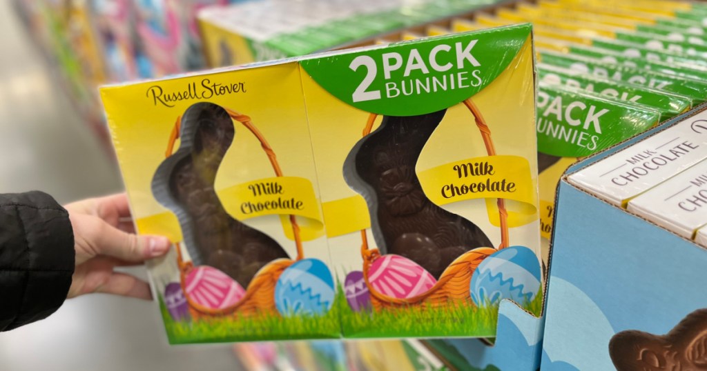 box of 2 chocolate bunnies