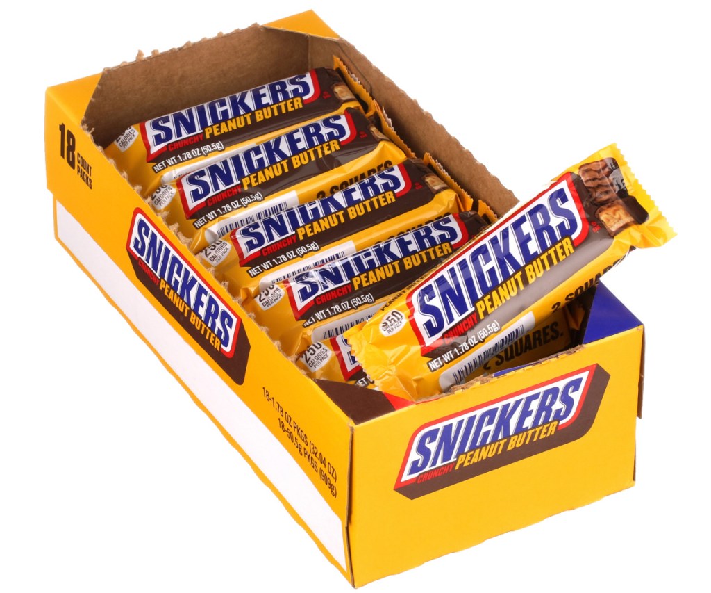 box of snickers peanut butter