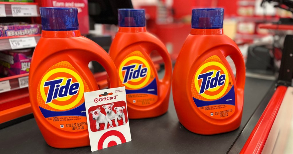tide detergent and gift card