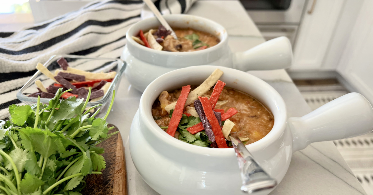 Copycat Chick-Fil-A Chicken Tortilla Soup in the Slow Cooker! | Hip2Save