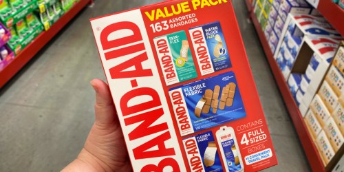 Band-Aid Bandages 163-Count Value Pack Only $7.98 on SamsClub.com