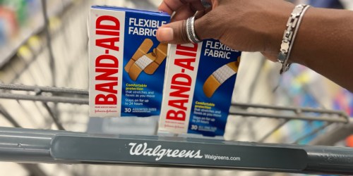 Band-Aid Adhesive Bandages 30-Count Only $1.24 Each on Walgreens.com