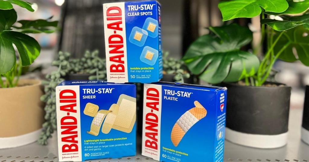 band-aid tru stay adhesive bandages in assorted sizes