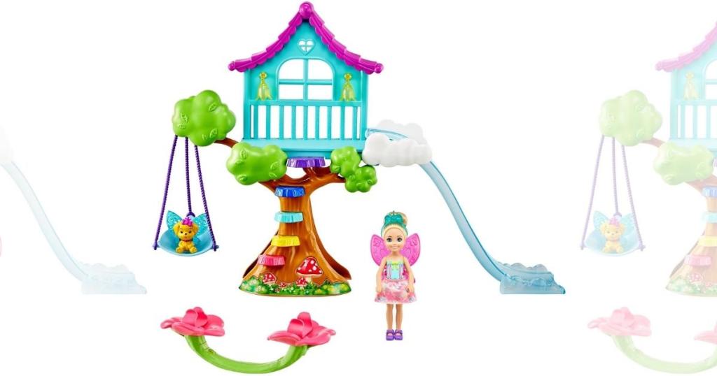 Barbie Dreamtopia Chelsea Fairy Doll and Fairytale Treehouse Playset