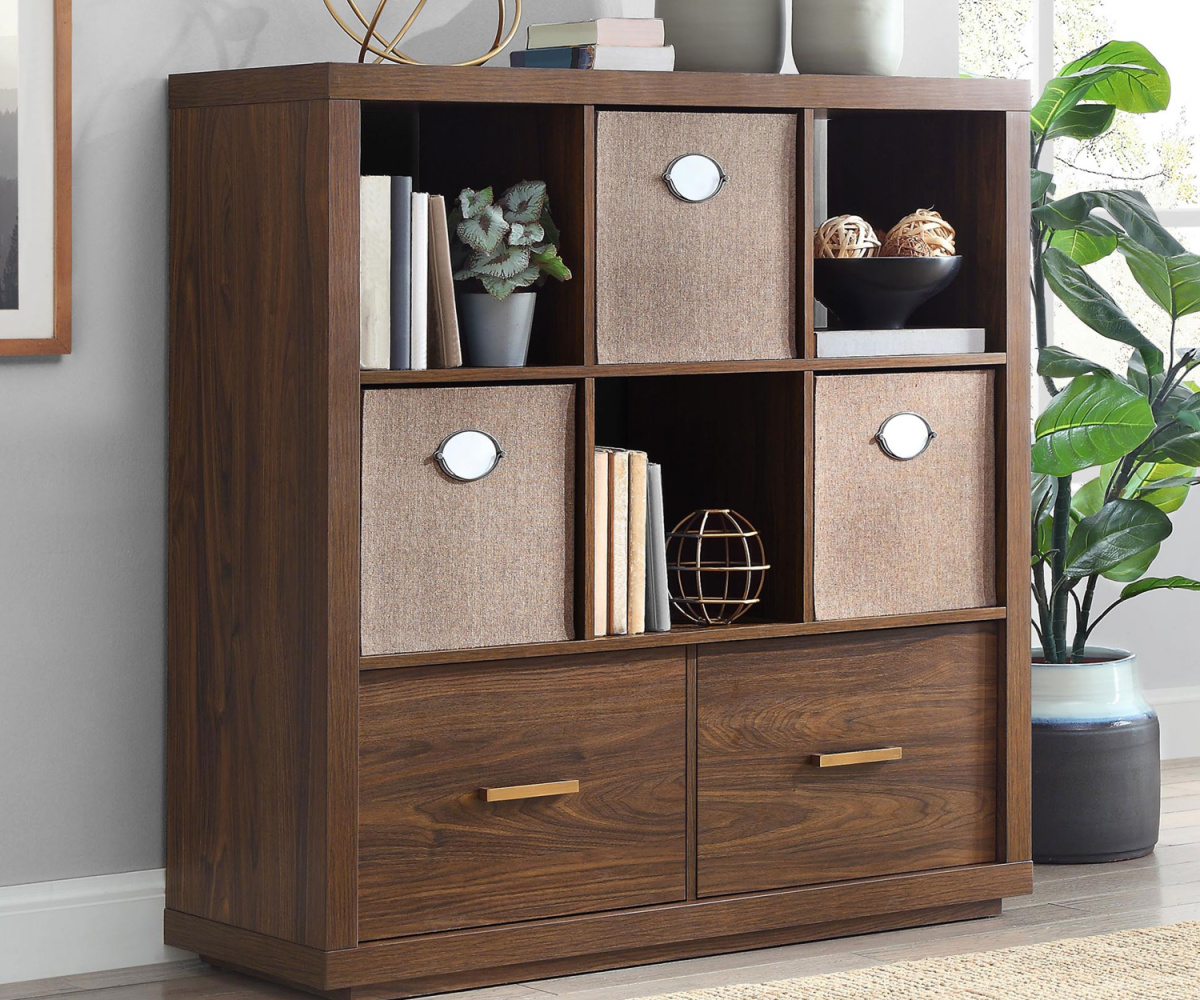 wood cube organizer with drawers