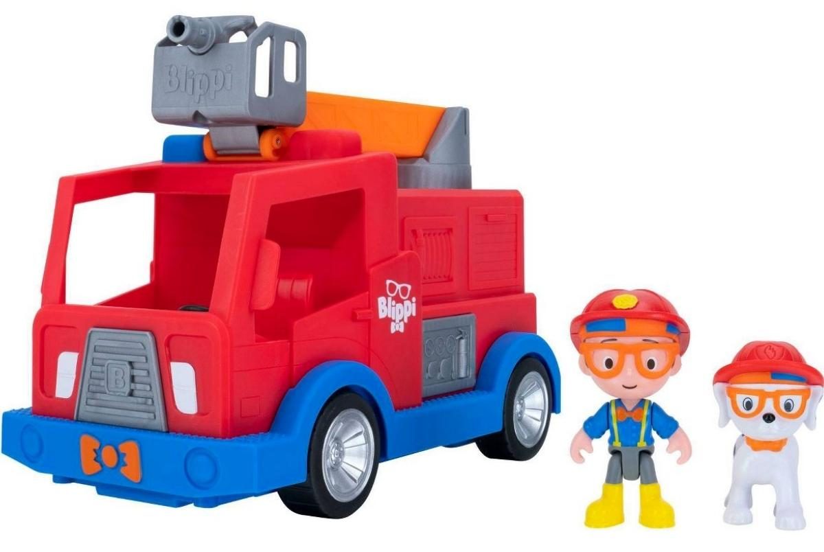blippi fire truck with figures