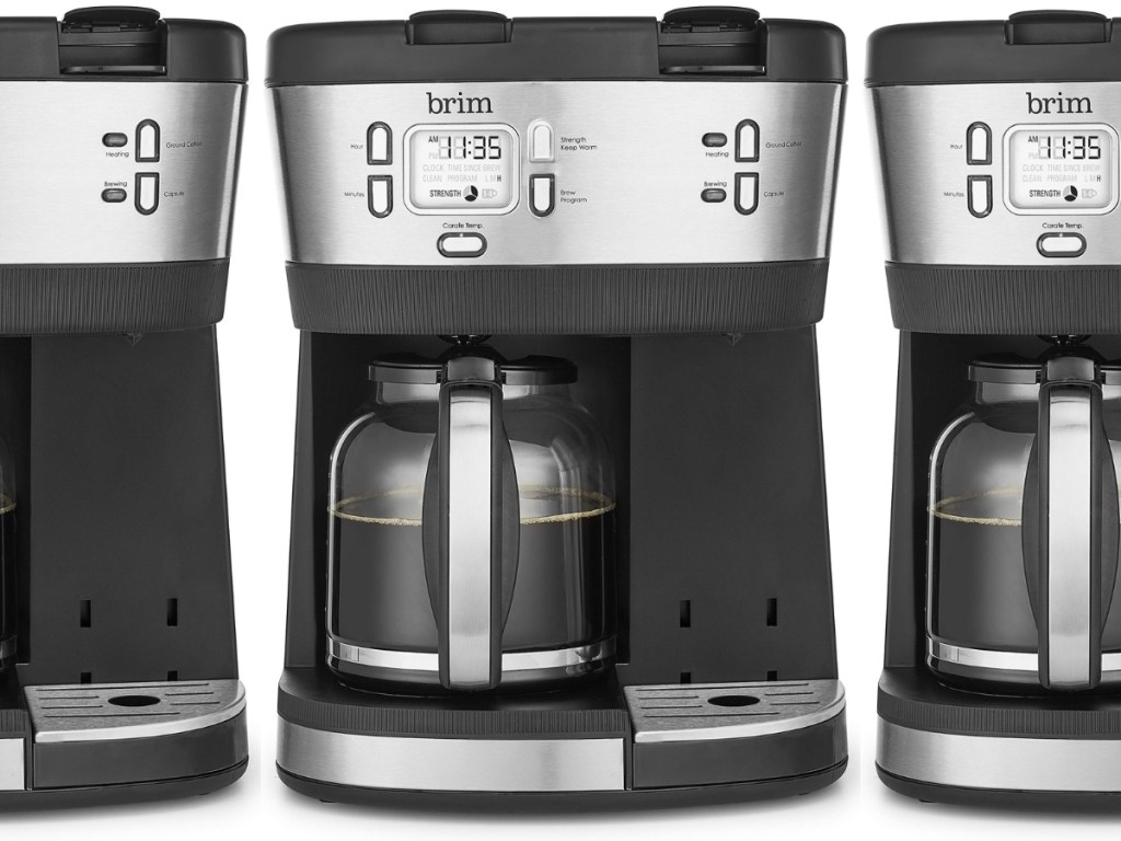 Brim Triple Brew 12Cup Coffee Maker w/ KCup Compatibility Only 59.99