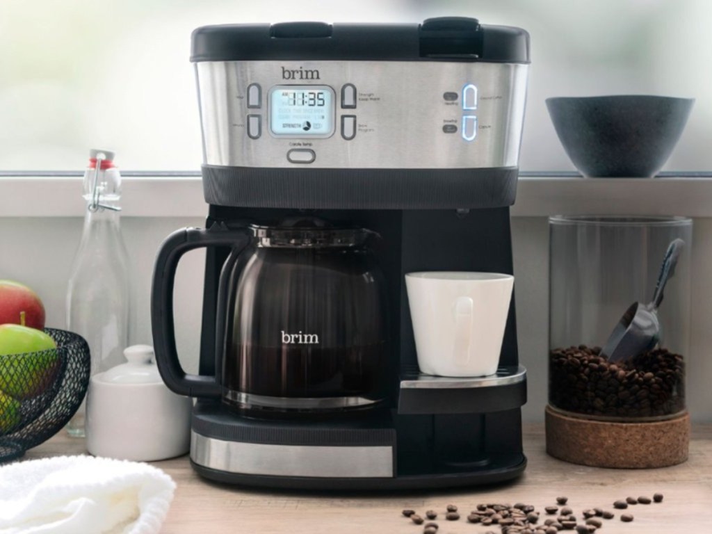 Brim Triple Brew 12-Cup Coffee Maker w/ K-Cup Compatibility