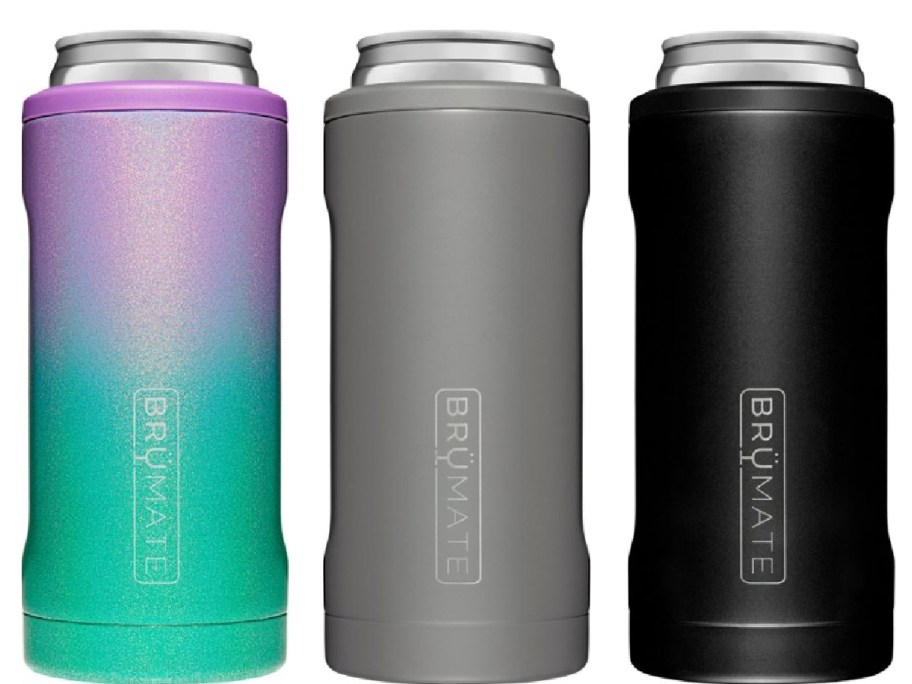 BrüMate Hopsulator Slim Can Cooler - Glitter Mermaid