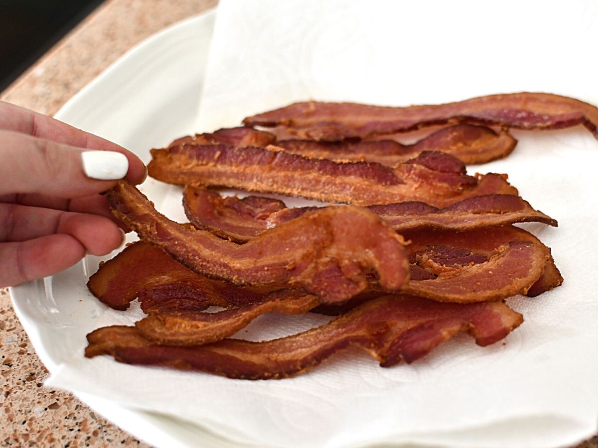 plate of bacon