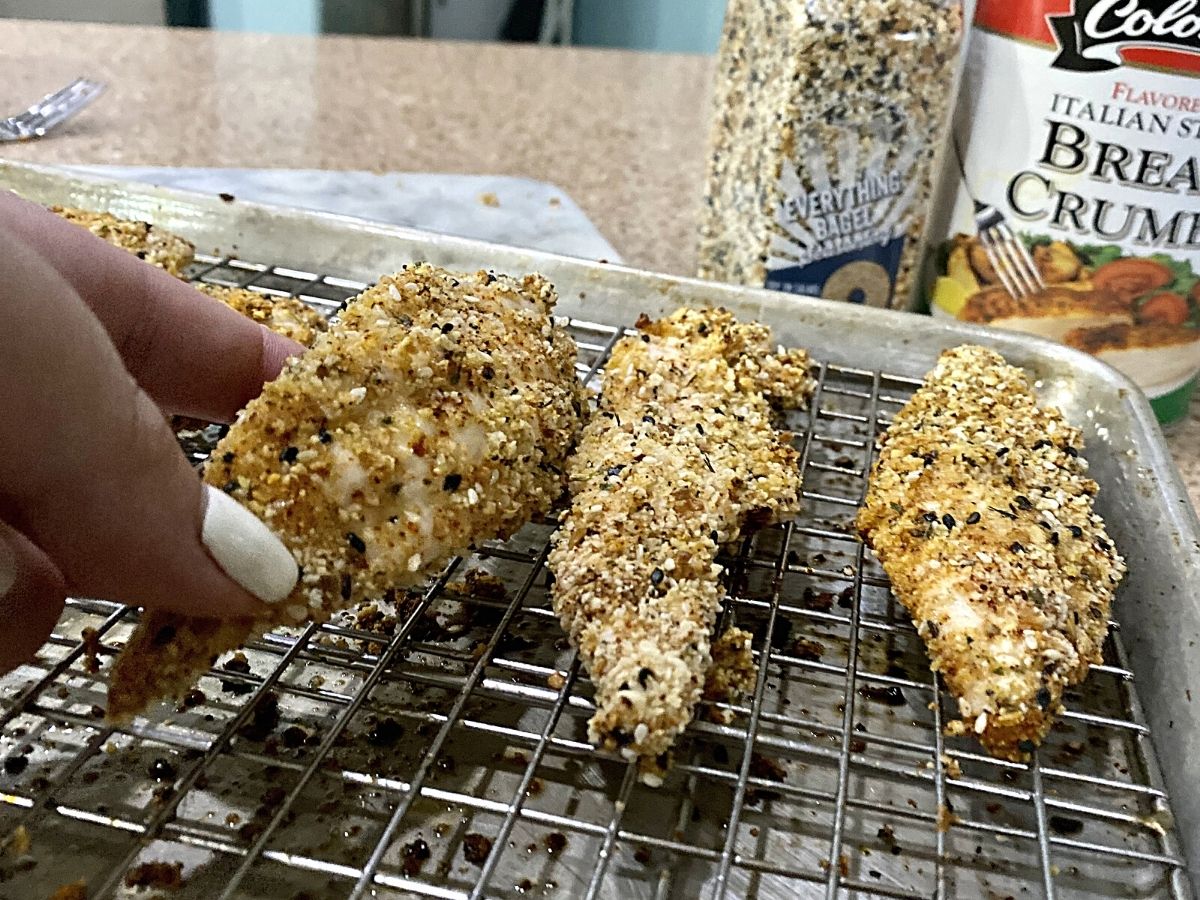 breaded chicken strips