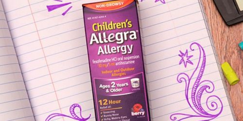 Children’s Allegra Allergy Only $2.99 After Cash Back at Walgreens