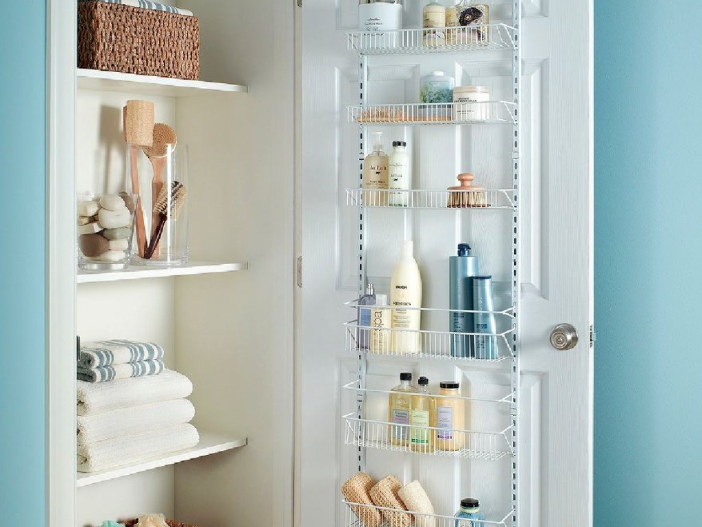 ClosetMaid 8 Tier Over-the-Door Adjustable Wire Rack White