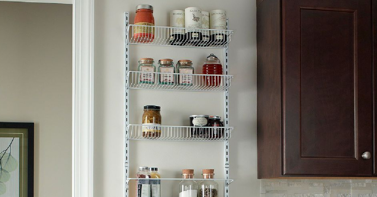 Over The Door Storage Rack Adjustable 8 Shelves Kitchen Pantry Organizer Holder