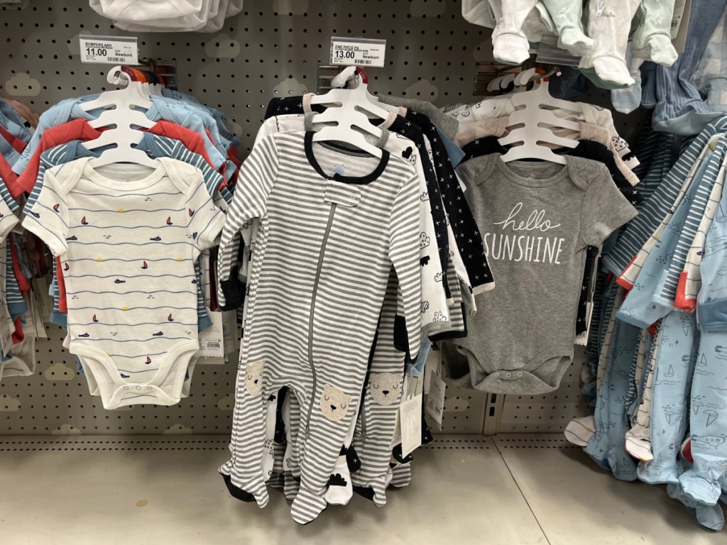 baby clothing in store