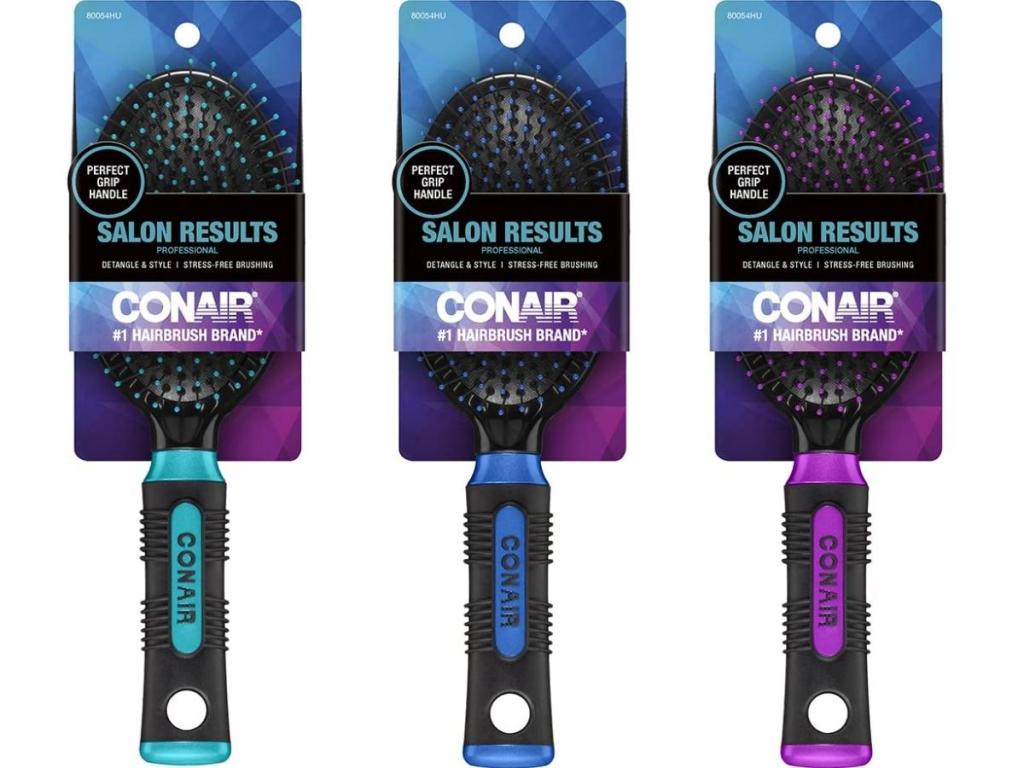 Conair Pro Hair Brush with Wire Bristle, Cushion Base