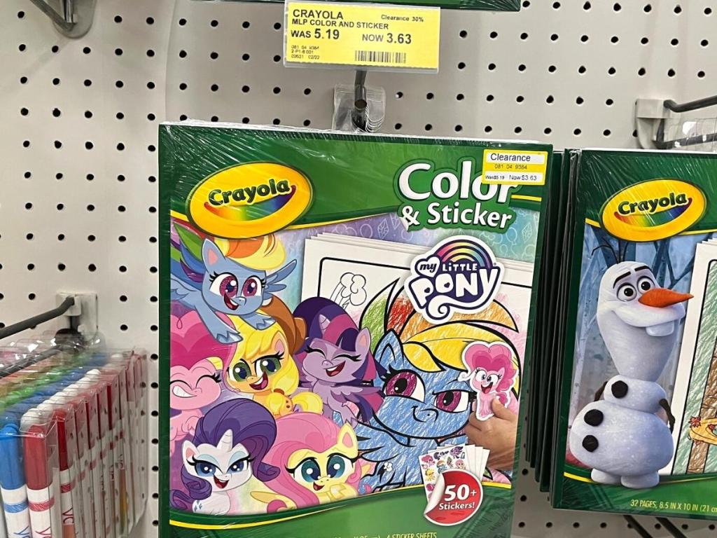 Crayola My Little Pony 32-Page Color & Sticker Activity Book