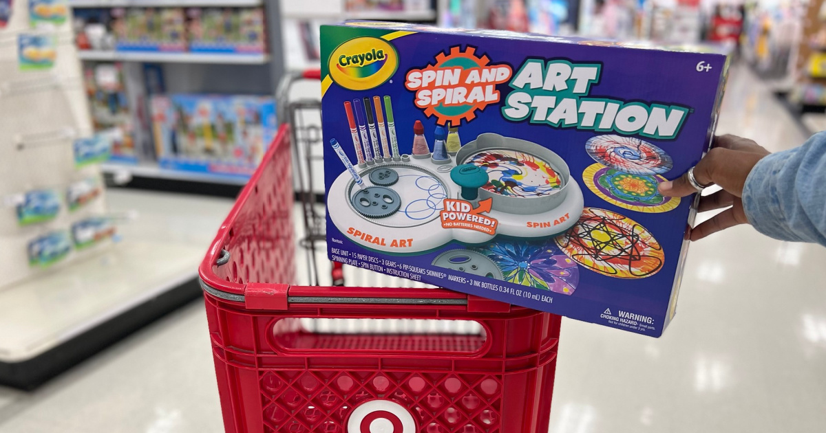 50 Off Crayola Art Sets On Target Com Crayola Spin Spiral Art   Crayola Spin Spiral Art Station Activity Kit 2 