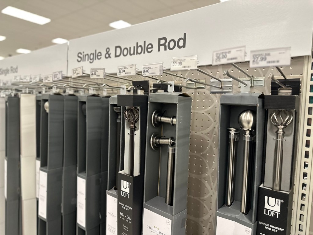 Single and Double Curtain Rods at Target