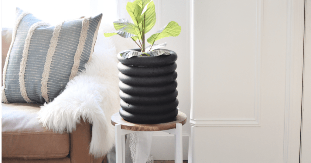 stacked rings dollar tree diy planter craft 