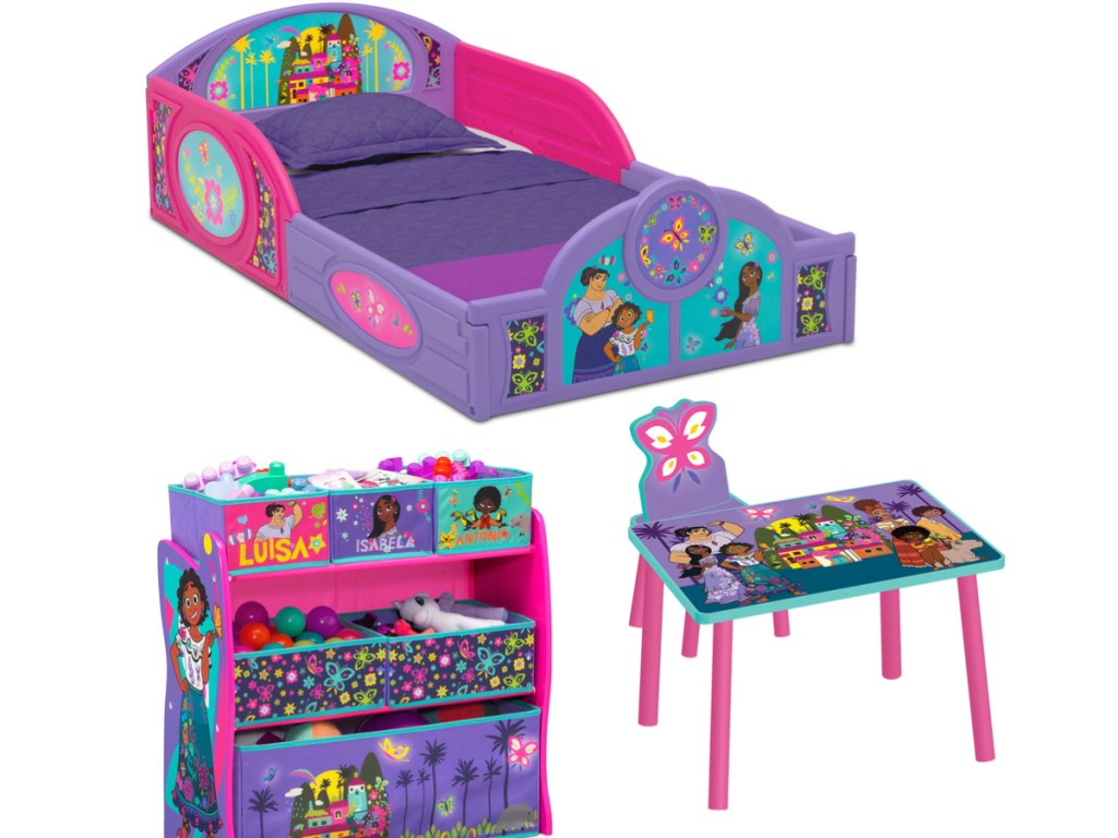 Delta Children Kids Room-in-a-Box 4-Piece Bedroom Set - Encanto