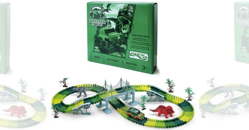Dinosaur Flexible Track Playset