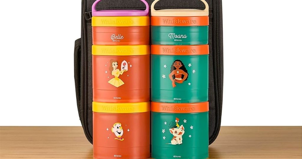 Belle and Moana Disney Princess Whiskware Snack Packs