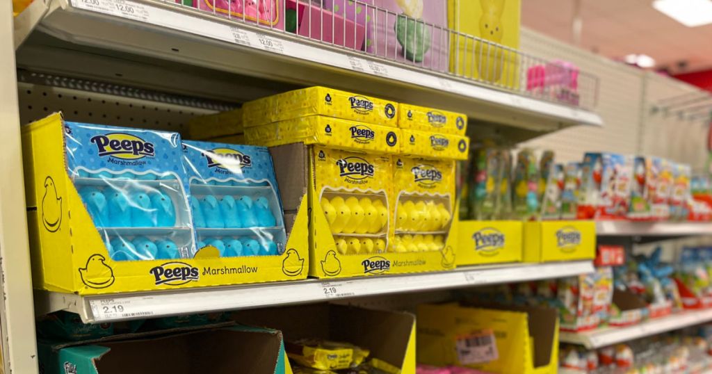 easter sugar candy on shelf