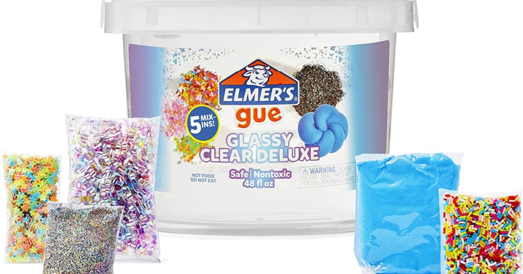 Elmer's Gue Bucket and Slimes