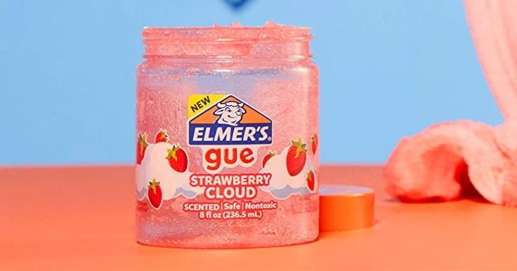 Elmer's Gue Strawberry Cloud Slime
