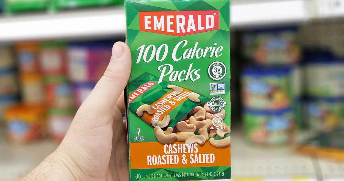 Emerald Cashews 100-Calorie Packs 7-Count Box Just $2.54 Shipped on ...