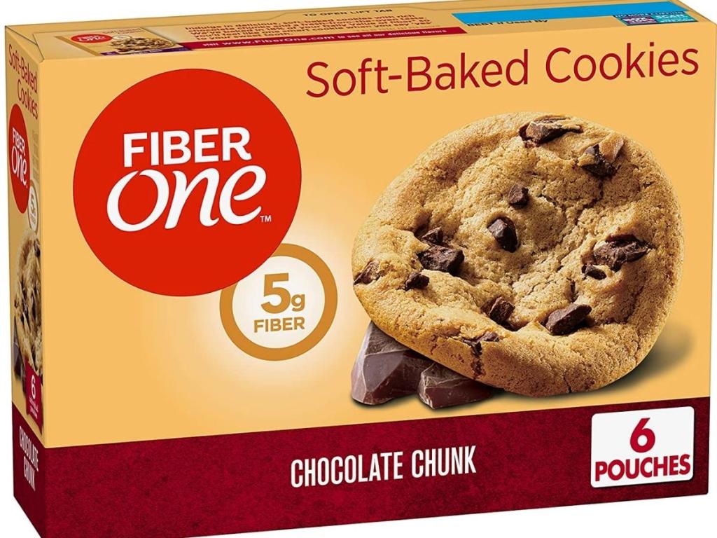 Fiber One Soft Baked Cookies Chocolate Chunk 6-Count Box